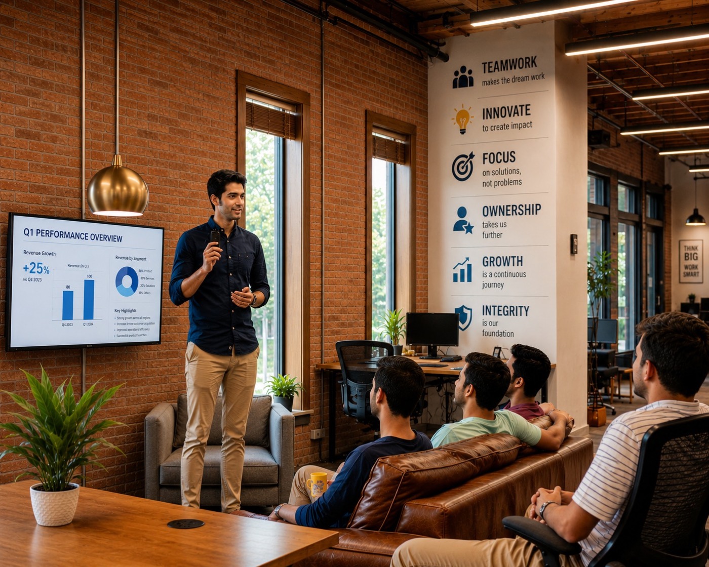Modern smart home with multiple connected devices